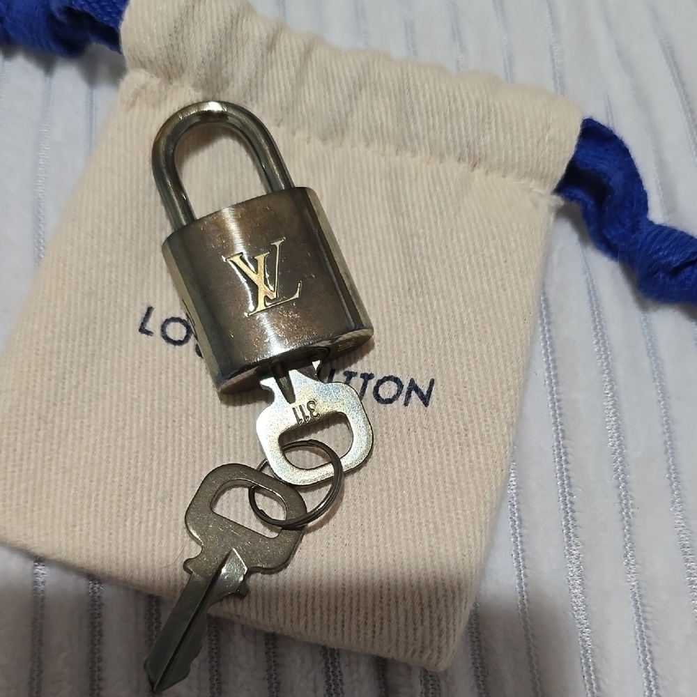 Louis Vuitton Gold Padlock with Keys